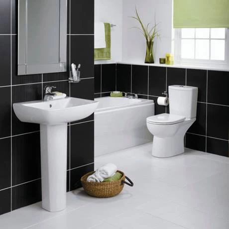 Ideal Standard Vue 55cm 1TH Basin + Pedestal 4 Ideal Standard Vue 55cm 1TH Basin + Pedestal - Image 2