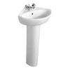 Armitage Shanks Sandringham 21 48cm Corner Basin & Pedestal
