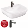 Grohe Euro Ceramic Complete Tap and Basin Package -Wall Hung Basins Shop EURBASPK n p