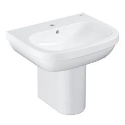Grohe Euro Ceramic 600mm 1TH Basin + Half Pedestal