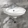 Silverdale Hillingdon Cloakroom Basin (450mm Wide - 1 Tap Hole) -Wall Hung Basins Shop HIBASCLAWHIBL P1