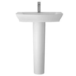 Hudson Reed Maya Basin 1TH + Full Pedestal (3 Size Options) 9 Hudson Reed Maya Basin 1TH + Full Pedestal (3 Size Options) -Wall Hung Basins Shop HR maya basin ped 460