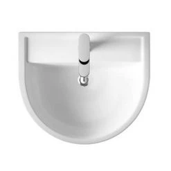 Hudson Reed Luna 1TH Basin + Full Pedestal -Wall Hung Basins Shop Hudson Reed Luna Basin Full Pedestal d2 460