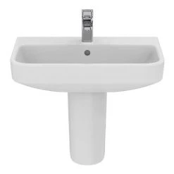 Ideal Standard i.Life S Compact 1TH Washbasin + Semi Pedestal -Wall Hung Basins Shop ISIL60SP D3 460
