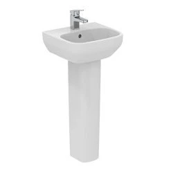 Ideal Standard i.Life A 400mm 1TH Handrinse Basin + Full Pedestal