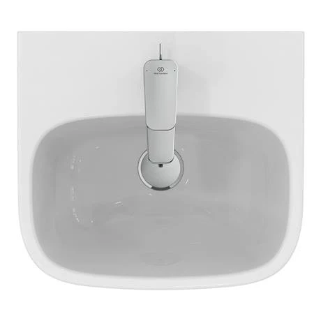 Ideal Standard i.Life A 400mm 1TH Handrinse Basin + Semi Pedestal 4 Ideal Standard i.Life A 400mm 1TH Handrinse Basin + Semi Pedestal - Image 2