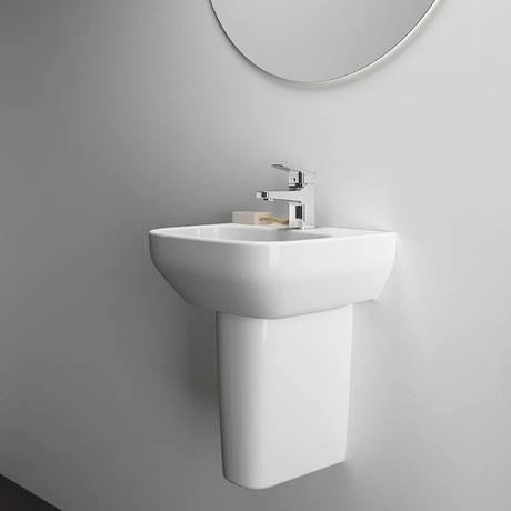 Ideal Standard i.Life A 400mm 1TH Handrinse Basin + Semi Pedestal 7 Ideal Standard i.Life A 400mm 1TH Handrinse Basin + Semi Pedestal - Image 5