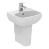 Ideal Standard i.Life A 400mm 1TH Handrinse Basin + Semi Pedestal -Wall Hung Basins Shop ISILA40SP P