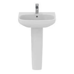 Ideal Standard i.Life A 1TH Washbasin + Full Pedestal -Wall Hung Basins Shop ISILA55FP D3 460