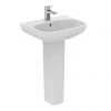 Ideal Standard i.Life A 1TH Washbasin + Full Pedestal -Wall Hung Basins Shop ISILA55FP P