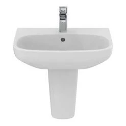 Ideal Standard i.Life A 1TH Washbasin + Semi Pedestal -Wall Hung Basins Shop ISILA55SP D3 460