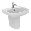 Ideal Standard i.Life A 1TH Washbasin + Semi Pedestal -Wall Hung Basins Shop ISILA55SP P