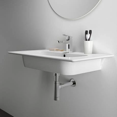 Ideal Standard i.Life A 1TH Wall Hung Basin + Chrome Bottle Trap 7 Ideal Standard i.Life A 1TH Wall Hung Basin + Chrome Bottle Trap - Image 5