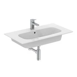 Ideal Standard i.Life A 1TH Wall Hung Basin + Chrome Bottle Trap