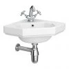 Keswick Traditional Corner Cloakroom Basin 1TH - 420 x 450mm -Wall Hung Basins Shop KES CRN BAS prod
