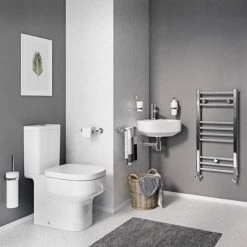 Crosswater Kai S 1TH Corner Basin - KLSC01SCW -Wall Hung Basins Shop KLSC01SCW D3 460