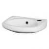 Milton 350 x 280 Wall Hung Compact Basin (1 Tap Hole) -Wall Hung Basins Shop MCB351TH p