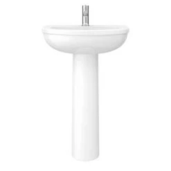 Melbourne Modern Pedestal Basin -Wall Hung Basins Shop MELB1 D2 460