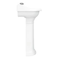 Monaco Traditional Basin + Pedestal (2 Tap Hole - Various Sizes) -Wall Hung Basins Shop MONBASPED D3 460