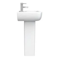 Pro 600 Modern Short Projection Basin & Pedestal (550mm Wide - 1 Tap Hole) -Wall Hung Basins Shop MSPB D3 460