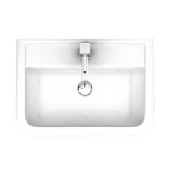 Pro 600 Modern Short Projection Basin & Pedestal (550mm Wide - 1 Tap Hole) -Wall Hung Basins Shop MSPB D4 460
