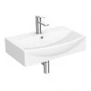 Milton 600 x 400 Wall Hung Bowed Basin (1 Tap Hole) -Wall Hung Basins Shop MWHB64B1TH p