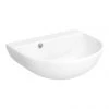 Milton 440 x 365 Wall Hung Curved Basin (0 Tap Hole) -Wall Hung Basins Shop MWHC440TH p