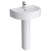 Toronto Basin with Full Pedestal (600mm Wide - 1 Tap Hole) -Wall Hung Basins Shop Marlow Basin with Full Pedestal 600mm Wide p
