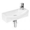 Hudson Reed 1TH Compact Wall Hung Basin (Right Hand) - NBV160 -Wall Hung Basins Shop NBV160 lrg 460