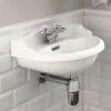 Old London - Chancery Wall Hung Cloakroom Basin (500mm Wide - 1 Tap Hole)