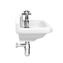 Carlton 515mm Traditional Cloakroom Basin (2 Tap Hole - Depth 300mm) -Wall Hung Basins Shop NCS829 n d2 460