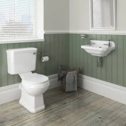 Carlton 515mm Traditional Cloakroom Basin (2 Tap Hole - Depth 300mm) -Wall Hung Basins Shop NCS829 n d3 460
