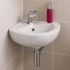 Nuie Corner Wall Hung Basin - 1 Tap Hole - NCU862 -Wall Hung Basins Shop NCU862 p