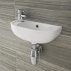Nile Compact 455 x 205mmm Wall Hung Cloakroom Basin -Wall Hung Basins Shop NIL455 p