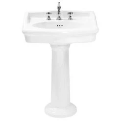 Heritage - New Victoria 3TH Standard Basin & Pedestal