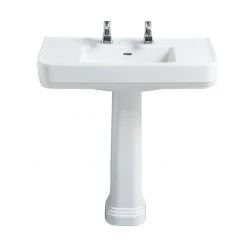 Heritage Wynwood 800mm Large Basin & Pedestal - Various Tap Hole Options