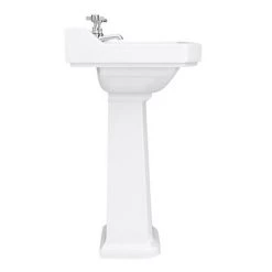 Nuie Carlton Traditional Basin + Pedestal (2 Tap Hole - Various Sizes) -Wall Hung Basins Shop Premier Carlton Traditional Basin with Pedestal n d2 460