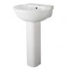 Nuie - Darwin 1TH Basin with Full Pedestal -Wall Hung Basins Shop Premier Darwin 1TH Basin with Full Pedestal prod