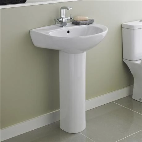 Nuie - Perth 550 Basin 1TH with Pedestal - NCS102-NCS103 4 Nuie - Perth 550 Basin 1TH with Pedestal - NCS102-NCS103 - Image 2