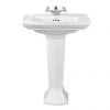 Imperial Radcliffe 600mm Medium Basin + Full Pedestal -Wall Hung Basins Shop RAD6003TH P