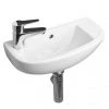 RAK Compact 45cm Slimline Bathroom Basin - 1TH - Left or Right Hand Option -Wall Hung Basins Shop RAK SLM 1TH p