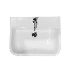 RAK Series 600 52cm Basin With Full Pedestal -Wall Hung Basins Shop RAK Series 600 52cm Basin w Pedestal detail1 460