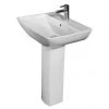 RAK Summit 50cm Basin 1 TH & Pedestal -Wall Hung Basins Shop RAK Summit 50cm Basin 1 TH Pedestal n p