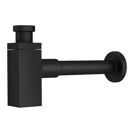 Rondo Double Wall Hung Basin Package with Matt Black Square Taps + Bottle Traps 7 Rondo Double Wall Hung Basin Package with Matt Black Square Taps + Bottle Traps - Image 5