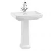 Burlington Riviera 650mm Square Basin + Full Pedestal 1 Burlington Riviera 650mm Square Basin + Full Pedestal -Wall Hung Basins Shop RIV2 NTH RIV6 P