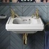 Burlington Riviera 450mm 2TH Wall Hung Cloakroom Basin
