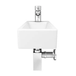 Rondo Wall Hung Small Cloakroom Basin Package -Wall Hung Basins Shop RON PK d4 460