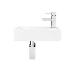 Rondo Wall Hung Small Cloakroom Basin 1TH - 365 x 180mm 11 Rondo Wall Hung Small Cloakroom Basin 1TH - 365 x 180mm -Wall Hung Basins Shop RWHSCB n d2 460