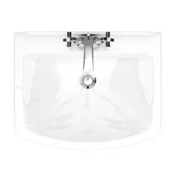 Rydal Traditional Basin + Pedestal (1 Tap Hole) -Wall Hung Basins Shop RYD BP D4 460