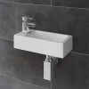 Rondo Wall Hung Small Cloakroom Basin Package -Wall Hung Basins Shop Rondo Wall Hung Small Cloakroom Basin Package n p